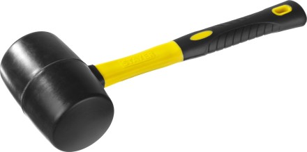 Киянка STAYER &quot;PROFESSIONAL&quot; резиновая ЧЕРНАЯ, с фиберглассовой ручкой, 900г 2054-90 купить в Нижневартовске