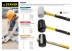 Киянка STAYER &quot;PROFESSIONAL&quot; резиновая ЧЕРНАЯ, с фиберглассовой ручкой, 900г 2054-90 купить в Нижневартовске