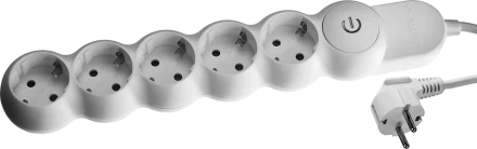 Удлинители электрические М700 5 гнезд с кнопкой серия МАСТЕР купить в Нижневартовске