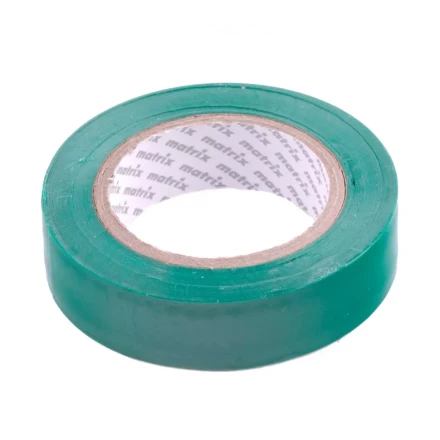 Изолента ПВХ 15 мм х 10 м зеленая 150 мкм Matrix 88774 купить в Нижневартовске
