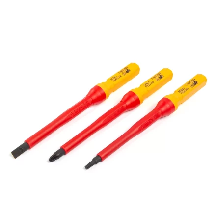 Диэлектрическая Т-образная отвертка КВТ VDE НИО-4412-Т со сменными битами, 12 шт. (87128) купить в Нижневартовске