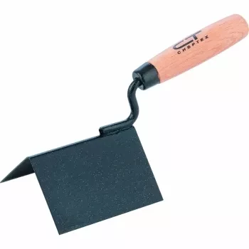 Кельма угловая, 110 х 75 х 75 мм, стальная, для внешних углов, буковая ручка  СИБРТЕХ 86313 купить в Нижневартовске