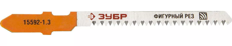 Полотна ЗУБР "ЭКСПЕРТ", T101AO, для эл/лобзика, Cr-V, по дереву, фигурный рез, EU-хвост., шаг 1,3мм, 50мм, 2шт 15592-1.3_z01 купить в Нижневартовске