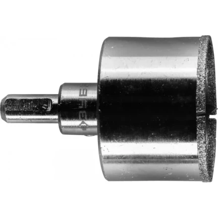 Коронка ЗУБР алмазная в сборе по кафелю, керамике с центрирующим сверлом и имбусовым ключом, зерно 60, 50мм 29850-50 купить в Нижневартовске