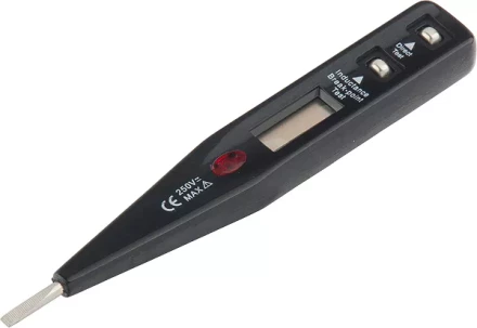 Тестер напряжения 12–220 В жидкокристаллический дисплей с неоновой лампочкой SPARTA 130855 купить в Нижневартовске
