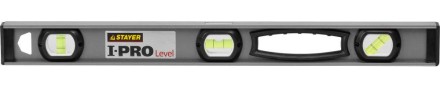 Уровень STAYER &quot;PROFESSIONAL&quot; I-PROLevel, усилен рельс с ручками, утолщен особопрочн профиль, точность 1мм/м, 3 ампулы, 60см 3477-060 купить в Нижневартовске