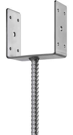 ЗУБР ОС-U, 121 x 120 x 60 мм, U-образное основание столба (310286-120) купить в Нижневартовске