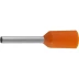 Наконечник СВЕТОЗАР штыревой, изолированный, для многожильного кабеля, оранжевый, 0,5 кв. мм, 25шт 49400-05 купить в Нижневартовске