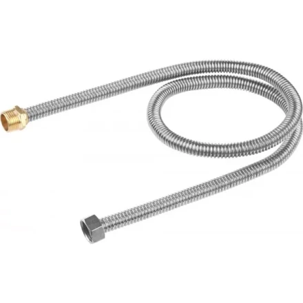 Подводка ЗУБР "ЭКСПЕРТ" сильфонная из нержавеющей стали, для воды, г/ш  (гайка-штуцер), 1/2", 1,0м 51011-G/S-100 купить в Нижневартовске