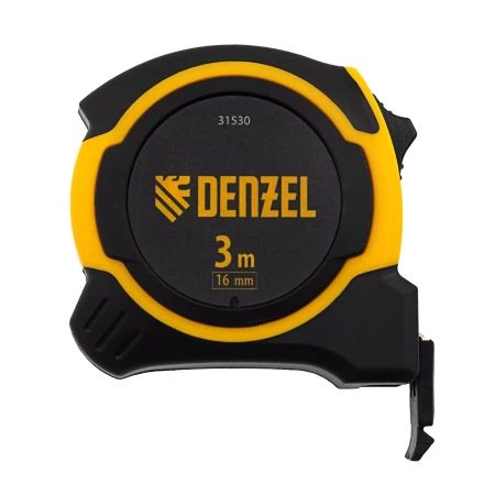 Рулетка Denzel 3м х 16мм, двухкомп. корпус, магнитный обрезиненный зацеп, 31530 купить в Нижневартовске