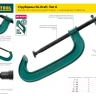 Струбцина KRAFTOOL "EcoKraft" ручная, пластиковый корпус, 0-58мм 32224-05 купить в Нижневартовске