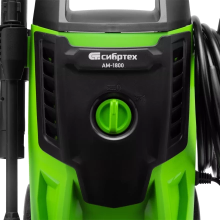 Моечная машина высокого давления Сибртех АМ-1800 58226, 1800 Вт, 140 бар, 350 л/ч, колесная купить в Нижневартовске