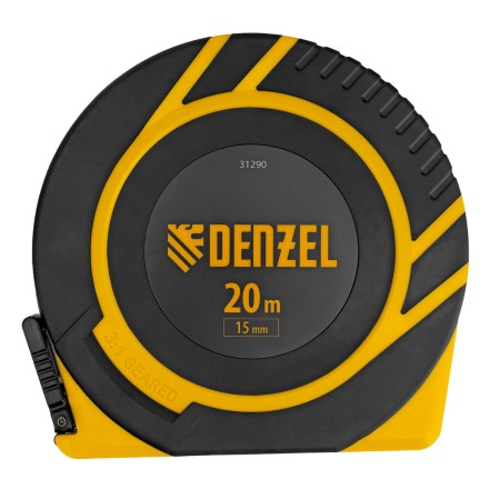 Рулетка геодезическая Denzel 20 м х 15 мм, закрытый корпус, фиберглассовая лента, 31290 купить в Нижневартовске