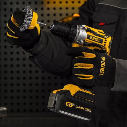 Щетка для дрели Denzel, 65 мм, Чашка, со шпилькой, нержавеющая крученая проволока 744643 купить в Нижневартовске