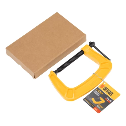 Струбцина G-образная Denzel, усиленная, 100 мм, 20643 купить в Нижневартовске