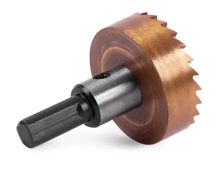 HSS-TiN коронка MESSER 40мм с центр. сверлом и толкающей пружиной для  лист. материала  до 2 мм ц/х купить в Нижневартовске