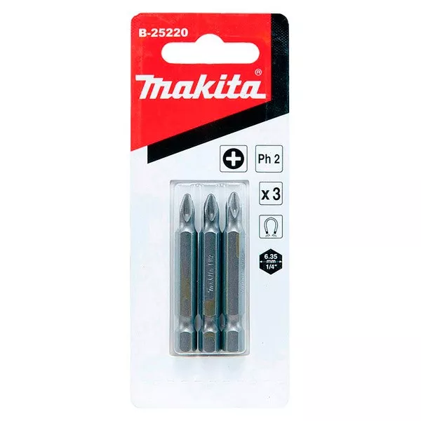 Биты Makita PH2 50мм 3шт (B-25220) купить в Нижневартовске
