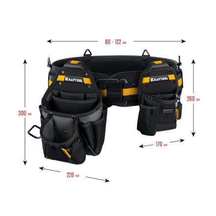 Пояс монтажника KRAFTOOL 38762 купить в Нижневартовске