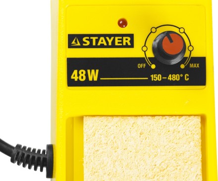 Паяльная станция аналоговая, STAYER &quot;MASTER&quot; 55371, диапазон 150-480°C, 48Вт 55371 купить в Нижневартовске