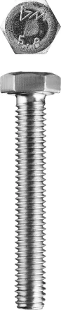 Болт ЗУБР &quot;МАСТЕР&quot; с шестигранной головкой, ГОСТ 7798-70, класс прочности 5.8, оцинкованный, M20x160мм, 5кг 303080-20-160 купить в Нижневартовске