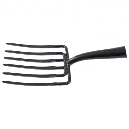 Вилы копальные шестирогие 195 х 220 мм удлиненная тулейка без черенка Россия 63839 купить в Нижневартовске