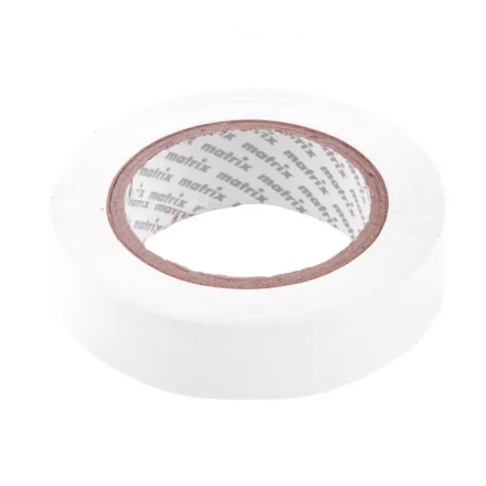 Изолента ПВХ 15 мм х 10 м белая 150 мкм Matrix 88775 купить в Нижневартовске