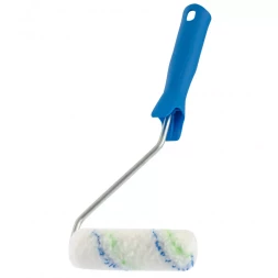 Мини-валик в сборе "Водные краски" 110 мм ворс 12 мм D 16 мм D ручки 6 мм полиэстер Сибртех 80580