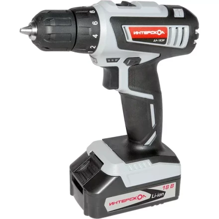 Дрель-шуруповерт ИНТЕРСКОЛ ДА-18ЭР аккумулятора х2 (1.5Ач) купить в Нижневартовске