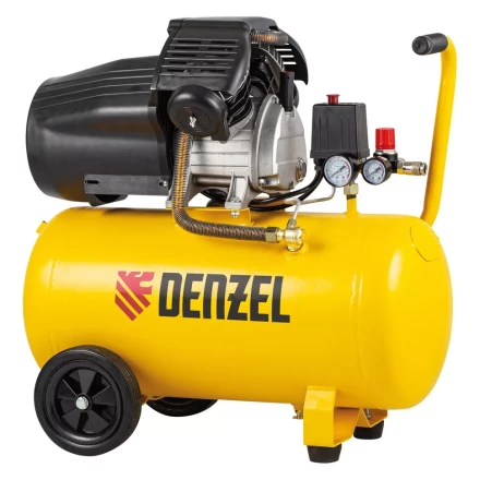 Компрессор воздушный DCV2200/50, прямой привод, 2.2 кВт, 50 литров, 380 л/мин Denzel 58167 купить в Нижневартовске