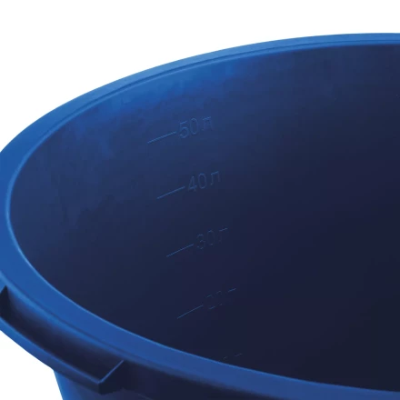 ЗУБР 60 л, первичный высокопрочный пластик, усиленный круглый строительный таз (06094-65) купить в Нижневартовске