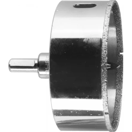 Коронка ЗУБР алмазная в сборе по кафелю, керамике с центрирующим сверлом и имбусовым ключом, зерно 60, 83мм 29850-83 купить в Нижневартовске