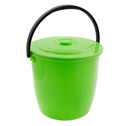 Ведро пластмассовое круглое 13 л, с крышкой, Light Elfe 92940 купить в Нижневартовске
