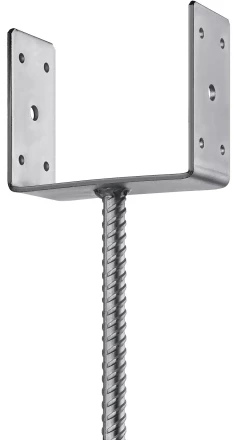 ЗУБР ОС-U, 141 x 120 x 60 мм, U-образное основание столба (310286-140) купить в Нижневартовске