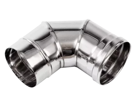 Колено дымохода 90 гр из нержавеющей стали (Диаметр 150 мм) для теплогенераторов BALLU JUMBO, FARM, SP купить в Нижневартовске