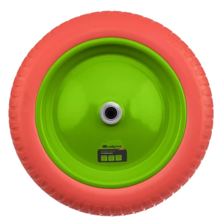 Колесо полиуретановое Сибртех 3.00-8, длина оси 80 мм, подшипник 20 мм, 689795 купить в Нижневартовске