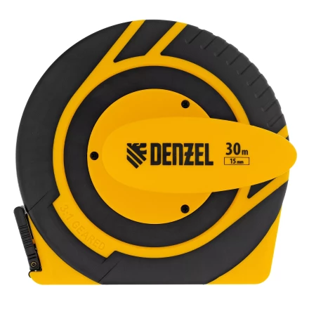Рулетка геодезическая Denzel 30 м х 15 мм, закрытый корпус, фиберглассовая лента 31291 купить в Нижневартовске