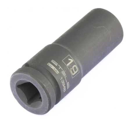 Головка ударная удлиненная шестигранная 19мм 1/2" CrMo  Stels 13946 купить в Нижневартовске