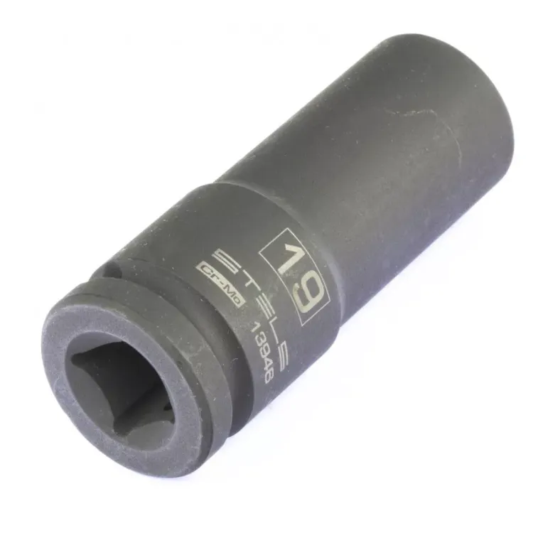 Головка ударная удлиненная шестигранная 19мм 1/2" CrMo  Stels 13946 купить в Нижневартовске