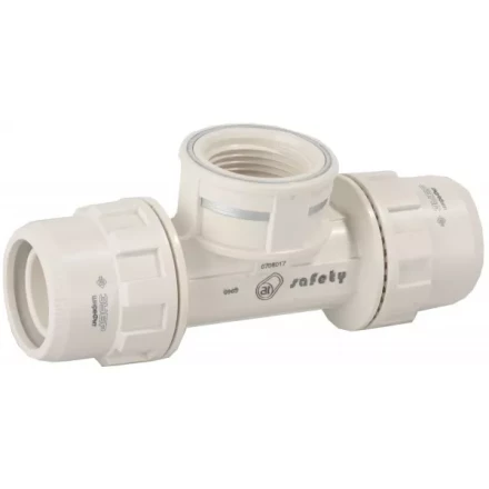 Тройник ЗУБР "ШиреФит" переходной "штуцер с гайкой - внутренняя резьба - штуцер с гайкой", 26мм-3/4"-26мм 51502-26-3/4-26 купить в Нижневартовске