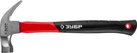 Молоток-гвоздодер ЗУБР &quot;МАСТЕР&quot;, боек c магнитом и фиберглассовой рукояткой, 450 г 20356-450 купить в Нижневартовске