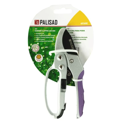 Секатор прямого реза Palisad, 200 мм, храповой механизм, металлические обрезиненные рукоятки, Luxe 605608 купить в Нижневартовске
