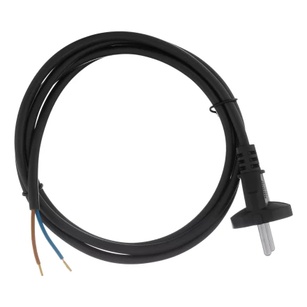 Шнур сетевой Denzel Energy Series, ПВС, 1,5 м, 2 x 1 мм, с неразборной вилкой, черный, 3 м, 37661 купить в Нижневартовске