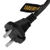 Шнур сетевой Denzel Energy Series, ПВС, 1,5 м, 2 x 1 мм, с неразборной вилкой, черный, 3 м, 37661 купить в Нижневартовске