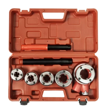 Набор клуппов трубных 3/8-1/2-3/4-1- 1 1/4 с адаптером Энкор 48481 купить в Нижневартовске