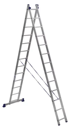 Лестница 2-х секционная алюминиевая 2*13 1013301 купить в Нижневартовске