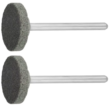 Круг ЗУБР абразивный шлифовальный из карбида кремния на шпильке, P 120, d 20x3,2мм, L 45мм, 2шт 35916 купить в Нижневартовске