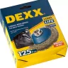 DEXX. Щетка коническая для УШМ, витая стальная латунированная проволока 0,3мм, 125ммхМ14 35105-125 купить в Нижневартовске