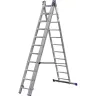 Лестница ЗУБР универсальная, трехсекционная со стабилизатором, 12 ступеней 38831-12 купить в Нижневартовске