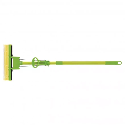 Швабра отжимная 115 см губка PVA 27 x 5,5 x 6 см телескопическая рукоятка зеленая Elfe 93518 купить в Нижневартовске