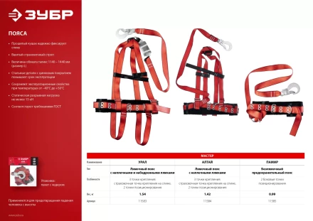 Пояс лямочный со стропом с амортизатором серия Без серии купить в Нижневартовске